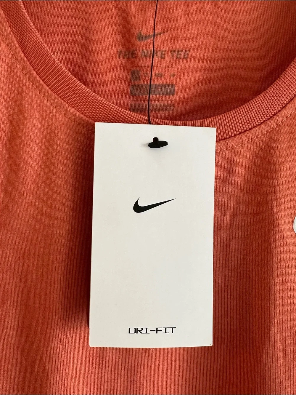 NWT Nike Women's Dri-FIT Legend Tank Top High Neck CT2913 Madder Root Orange XS